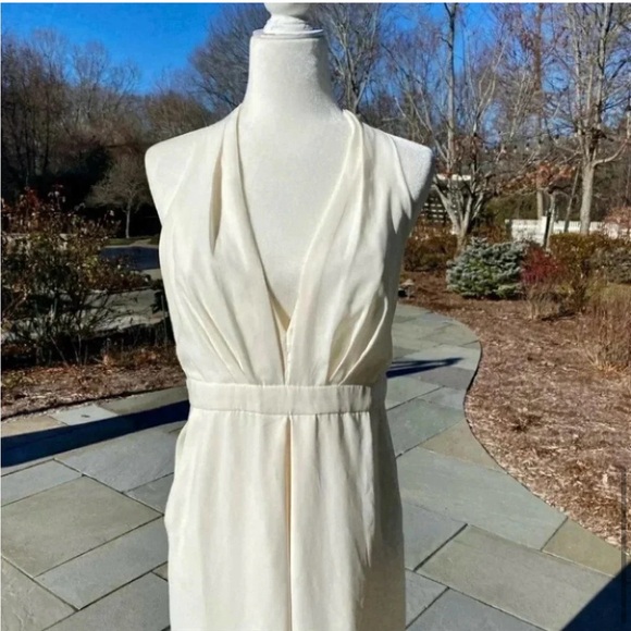 NWT Anthropologie BHLDN Jill Stuart Mara Jumpsuit White Wedding Bridal Wide Leg - Picture 7 of 10